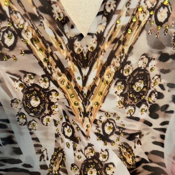 LIKE NEW, MIRACLESUIT EMBELLISHED COVER UP - Picture 7 of 9